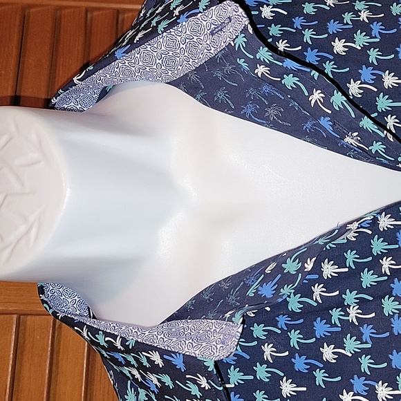 JOHNSTON & MURPHY PALM TREE PRINT MEN'S LONG SLEEVE SHIRT - Picture 5 of 13